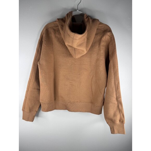 'S Max Mara Dandy Embroidered Logo Hoodie Pullover Sweatshirt Brown Size S NWT - Picture 7 of 14